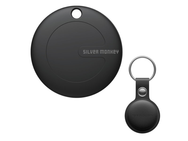 Silver Monkey TAG iOS Black Silicone
